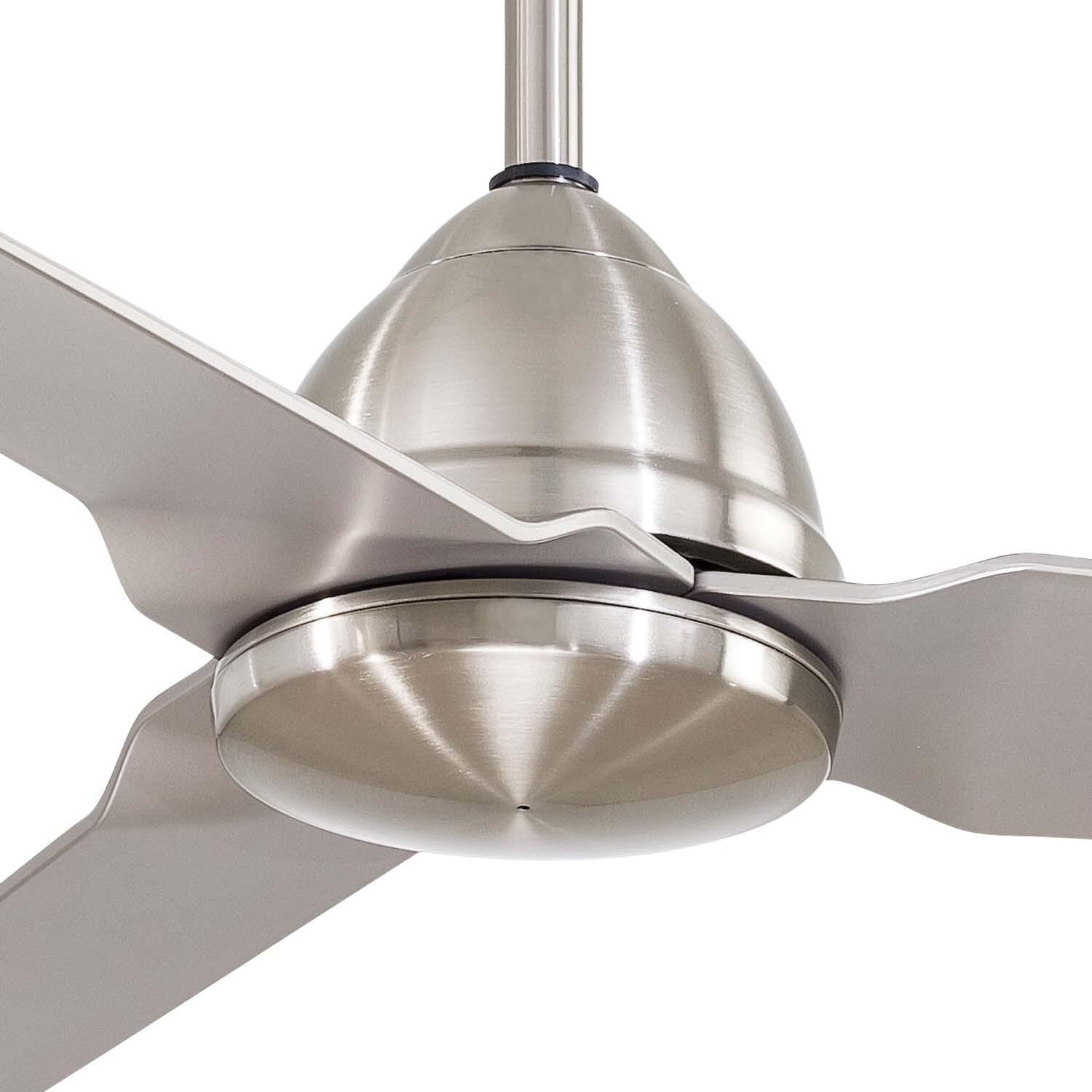 Minka-Aire F753-BNW Java 54-Inch 3-Blade Ceiling Fan in Brushed Nickel Wet Finish w/ Silver Blades - Closeup thumbnail