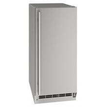 U-Line 15-Inch 25 Lb. Outdoor Rated Crescent Ice Maker - Stainless Steel - UOCR115-SS01A image