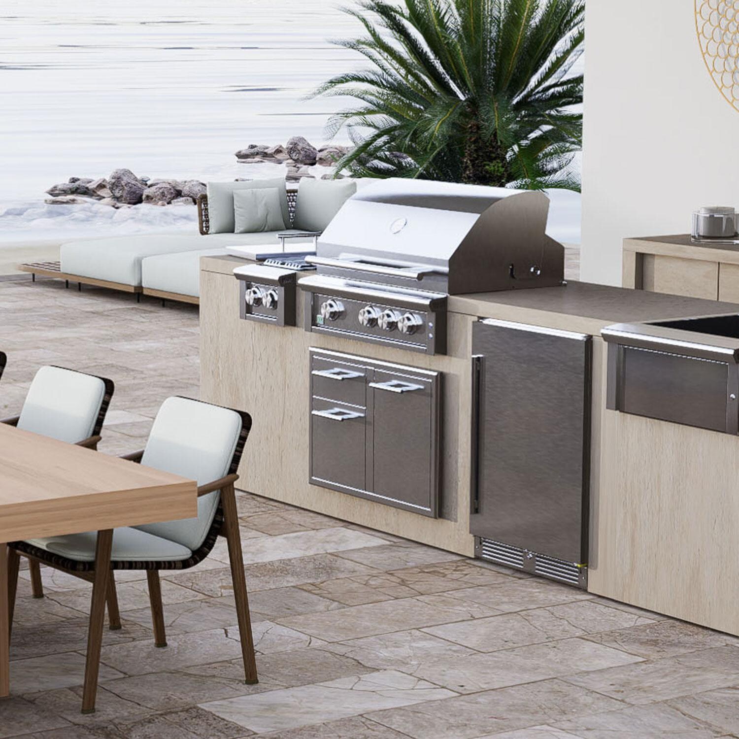 XO Appliance XOG40COMBOXLT Performance XLT 40-Inch Outdoor Stainless Steel Access Door & Drawer Combo - Lifestyle thumbnail