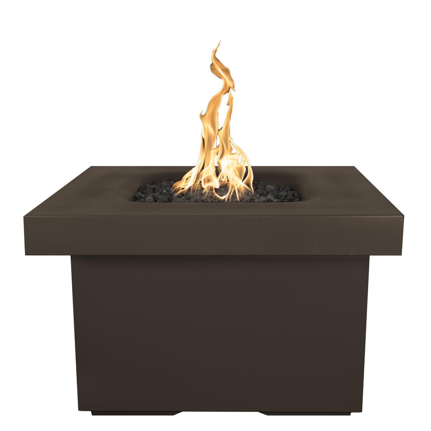 Top Fires by The Outdoor Plus Ramona 36-Inch Natural Gas Fire Table - Chocolate Concrete - Electronic Ignition W/ Remote image