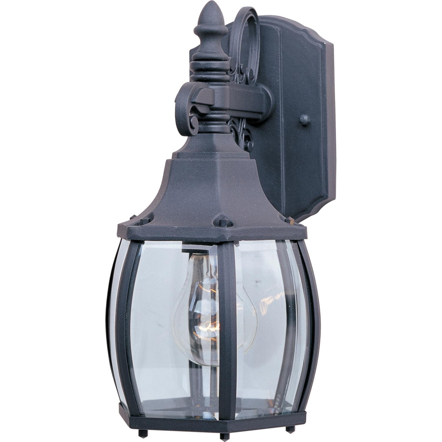 Maxim Crown Hill One Light 12-Inch Outdoor Wall Light - Black - 1031BK