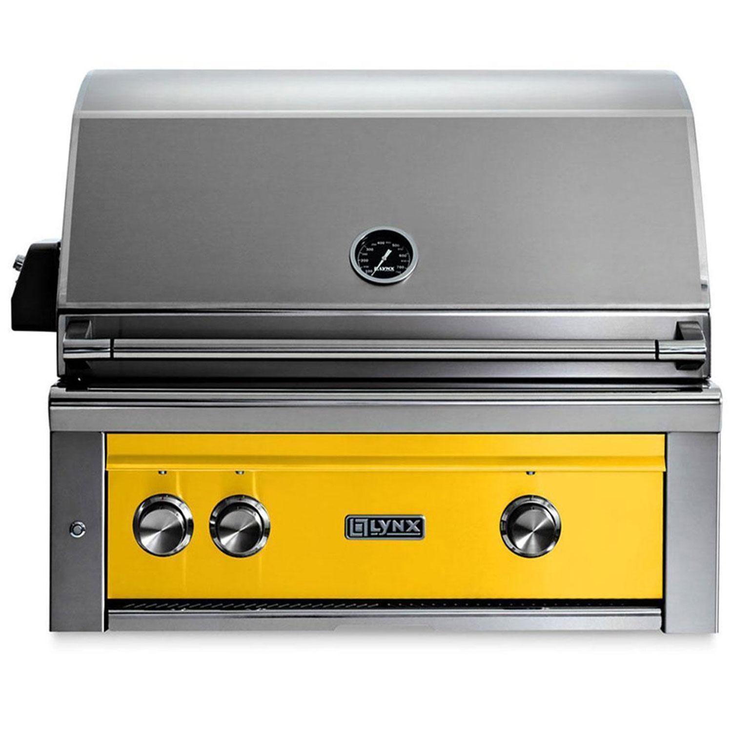 Lynx Professional 30 Inch Built-In Propane Grill w/ Rotisserie in California Poppy - L30R-3-CALP