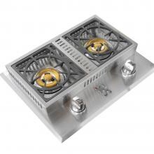 Lion Stainless Steel Drop In Propane Gas Double Side Burner image