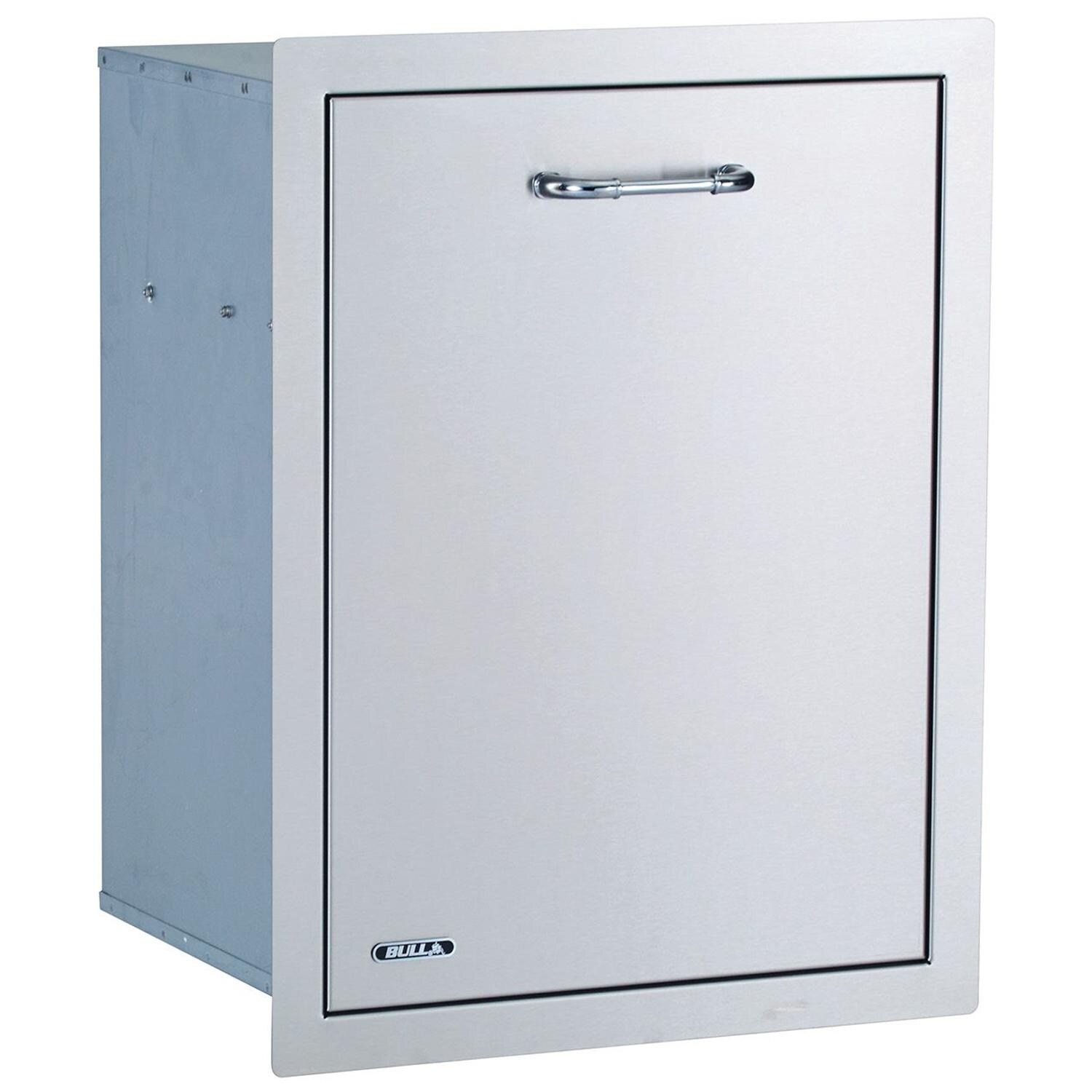 Bull 24-Inch Roll-Out Stainless Steel Trash Drawer - 56925