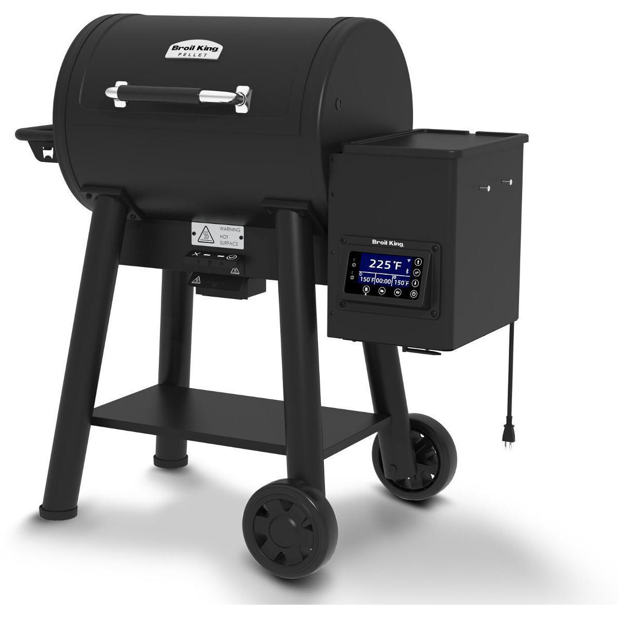 Broil King Crown 493051 400 Wi-Fi & Bluetooth Controlled 26-Inch Pellet Grill - Right Side Angle thumbnail