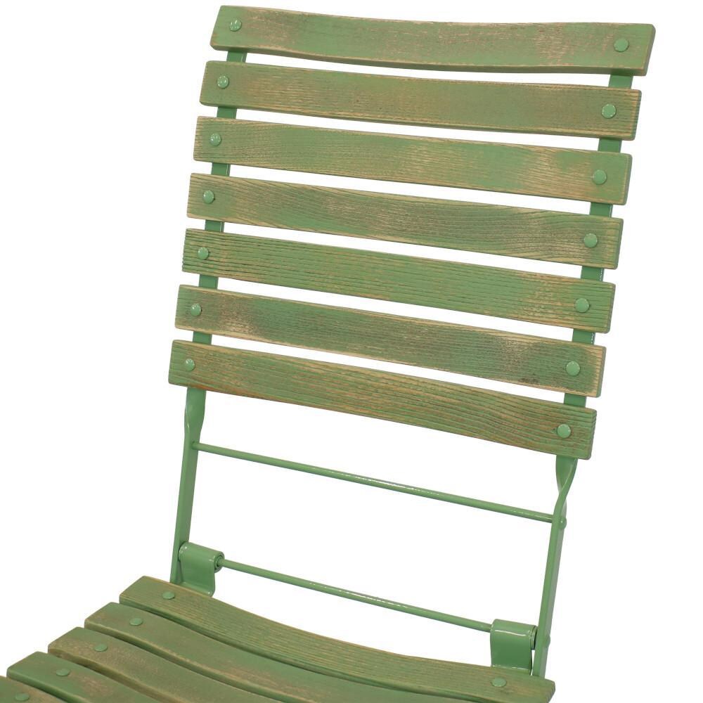 Ultimate Patio Folding Chestnut Wooden Folding Chair - Chair Back thumbnail