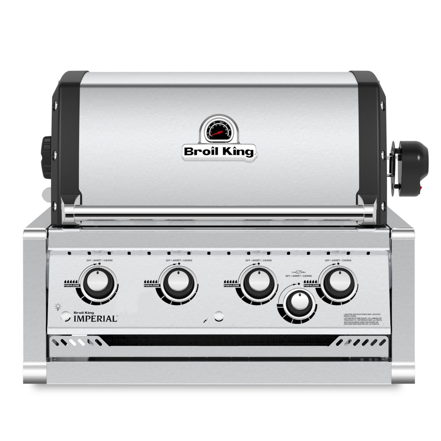 Broil King 956074 Imperial S 470 4-Burner Built-In Propane Gas Grill With Rotisserie - Stainless Steel thumbnail