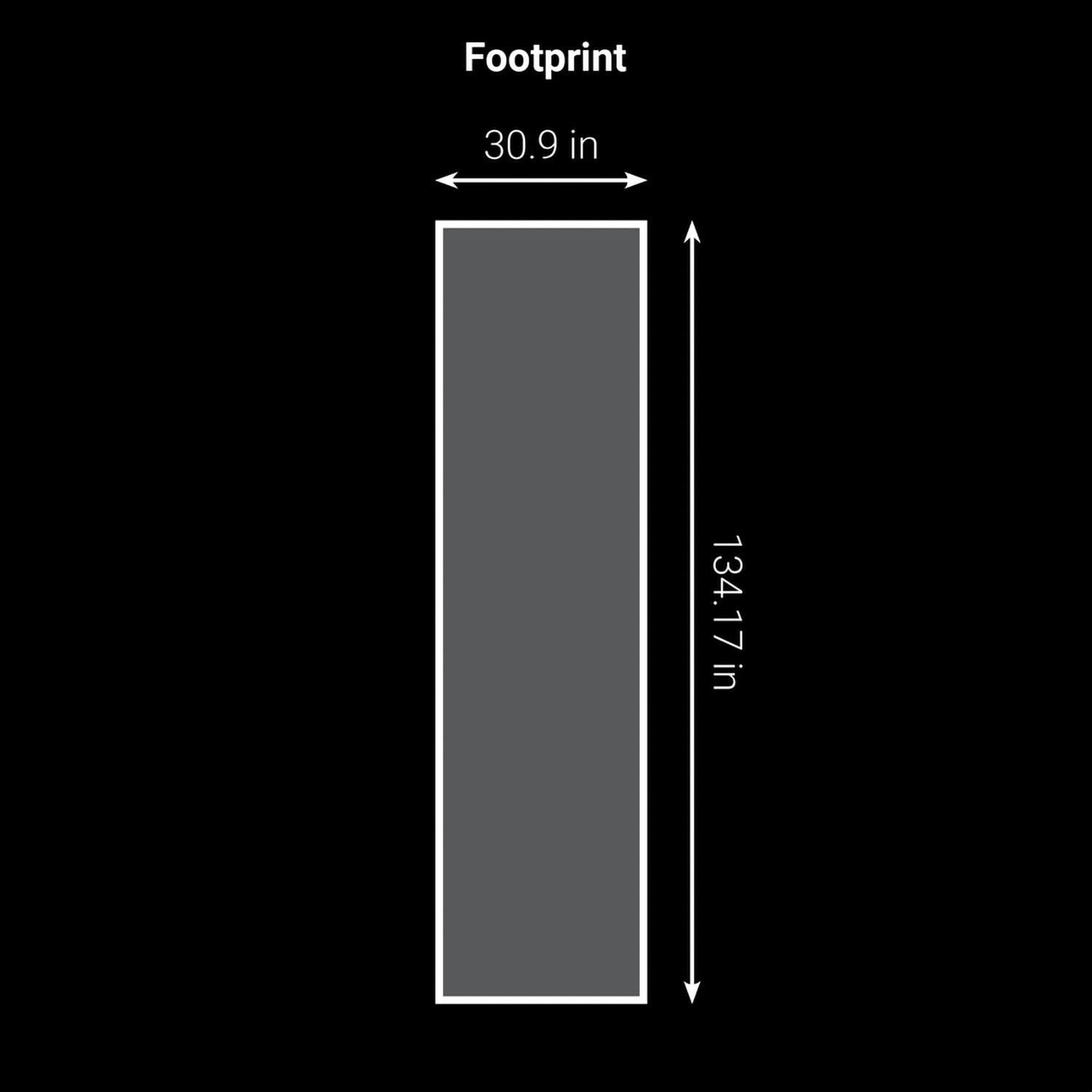 Broil King 897844H Imperial S 690iH 12 3/4 Ft Outdoor Kitchen Island w/ Propane 6 Burner Grill - Footprint - Dimensional thumbnail