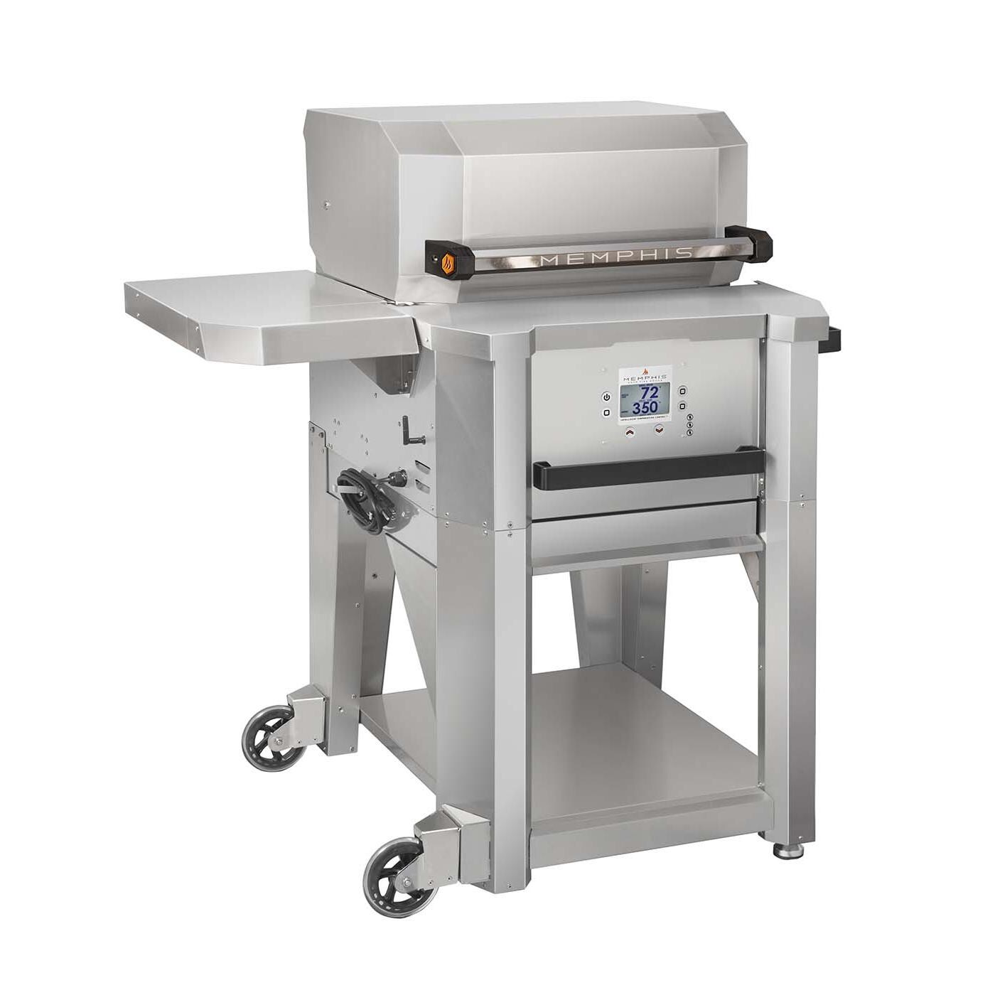 Memphis Grills MG01-06-001 Elevate Freestanding Pellet Grill - Angled View - White Background thumbnail
