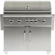 Coyote S-Series 42-Inch 5-Burner Freestanding Natural Gas Grill With RapidSear Infrared Burner & Rotisserie