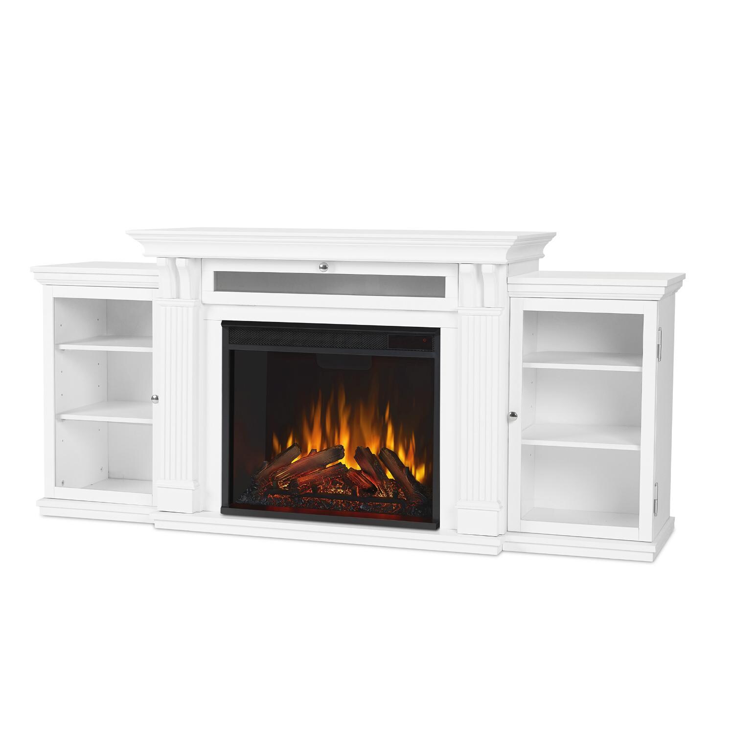 Real Flame - 7720E-W - Calie 67-Inch Electric Fireplace Entertainment Center - White - Front thumbnail