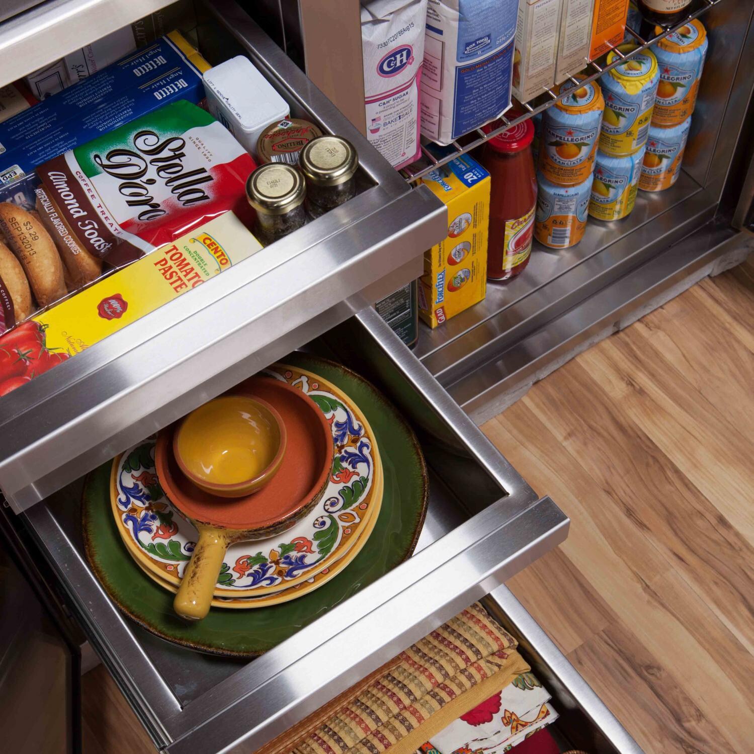 DCS DP1-42 42-Inch Sealed Water Resistant Dry Storage Pantry With Soft Close - Drawers Extended thumbnail