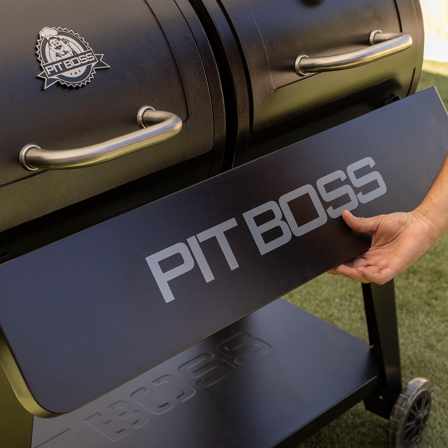 Pit Boss 11013 Charcoal/Pellet Combo Grill - Folding Front Shelf - Detail thumbnail