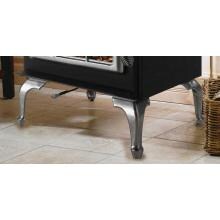 Napoleon 202CSS Ornamental Cast Iron Stove Legs - Satin Chrome Plated image