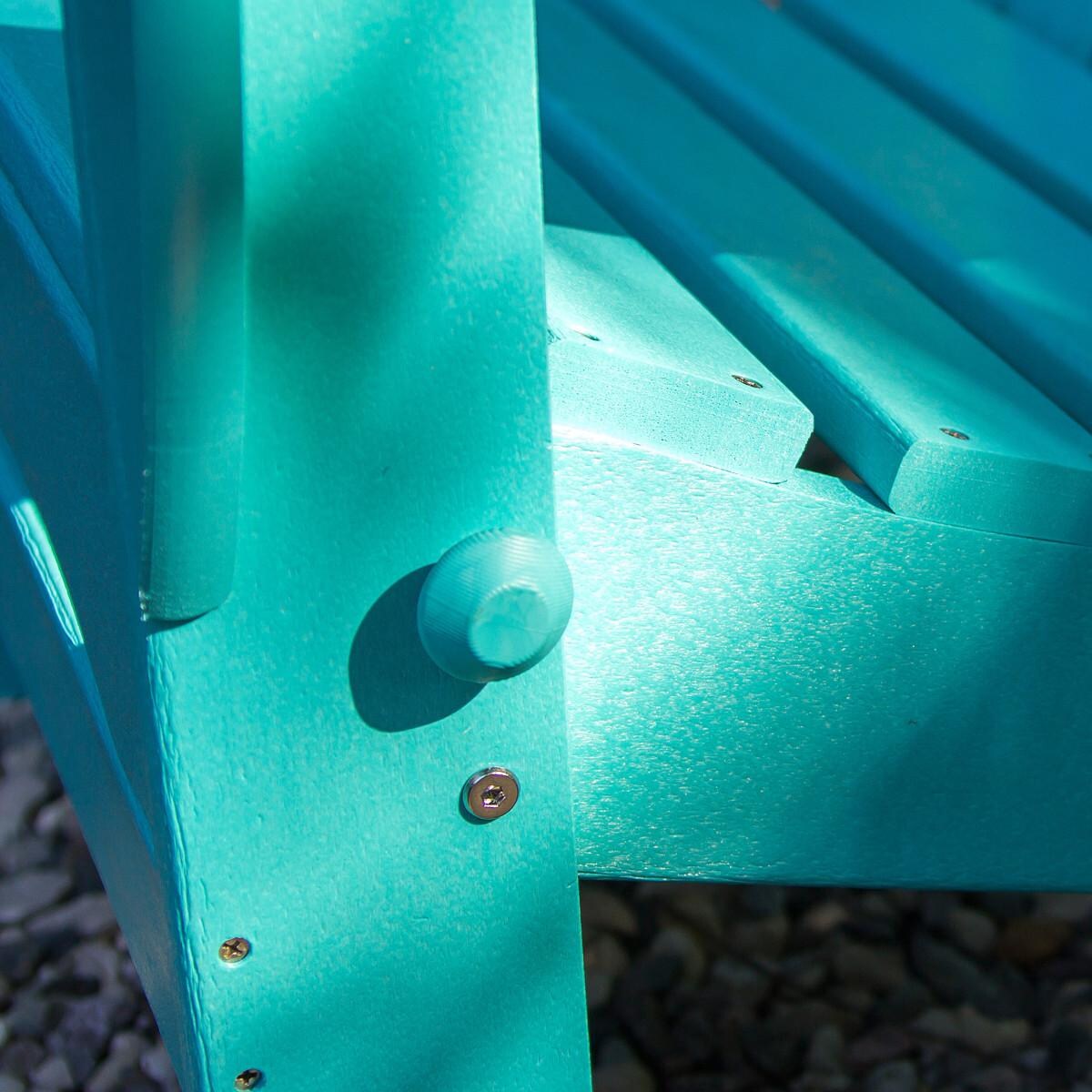 POLYWOOD PWS119-1-PBAR Classic Folding Adirondack 5-Piece Conversation Group - Aruba Chair Detail thumbnail