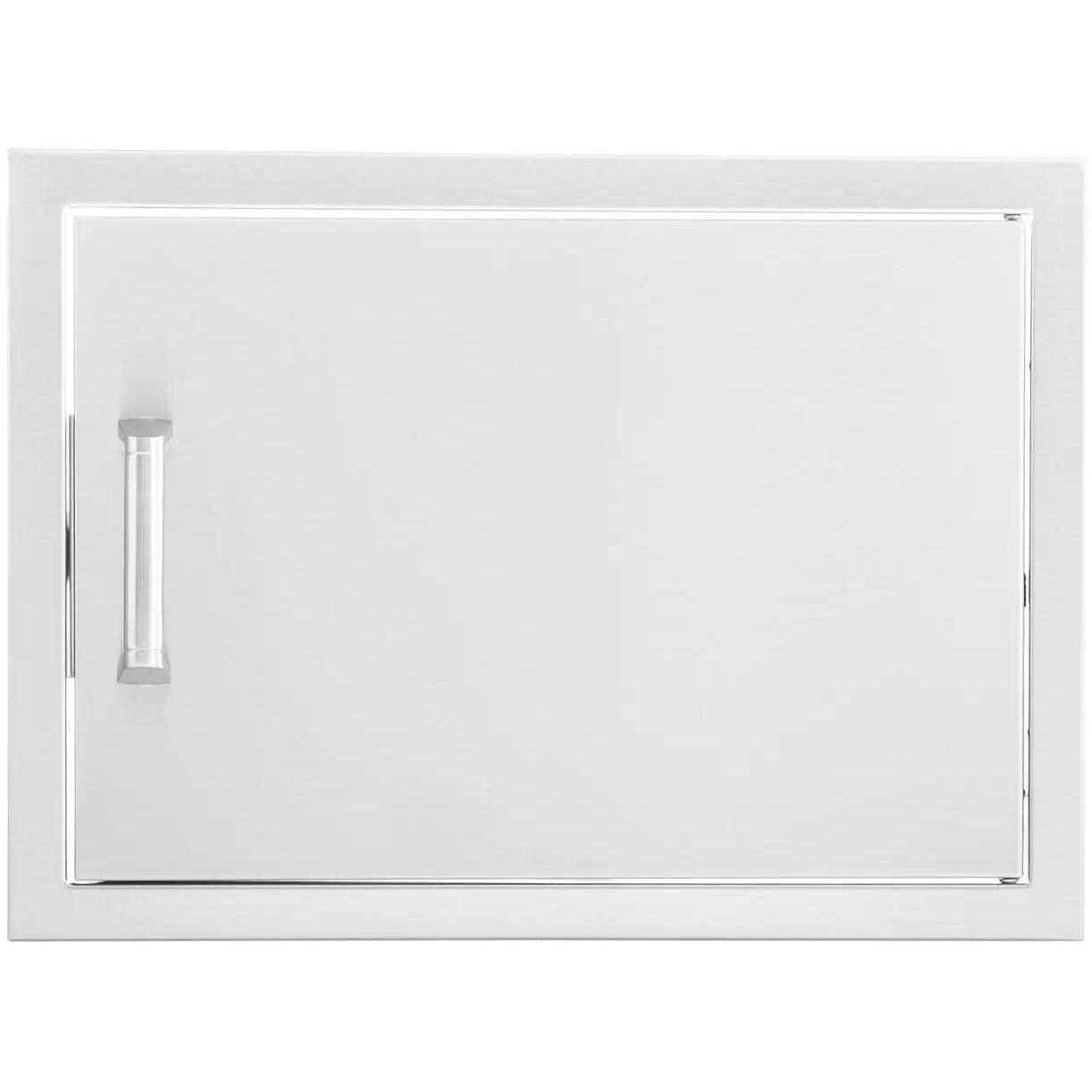 BBQGuys Signature 24-Inch Stainless Steel Reversible Single Access Door - Contempo Horizontal - White Background thumbnail