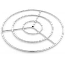 Lakeview Outdoor Designs 36-Inch Three-Spoke Round Natural Gas Triple-Ring Burner - Stainless Steel