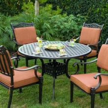 Darlee Charleston 5 Piece Cast Aluminum Patio Dining Set