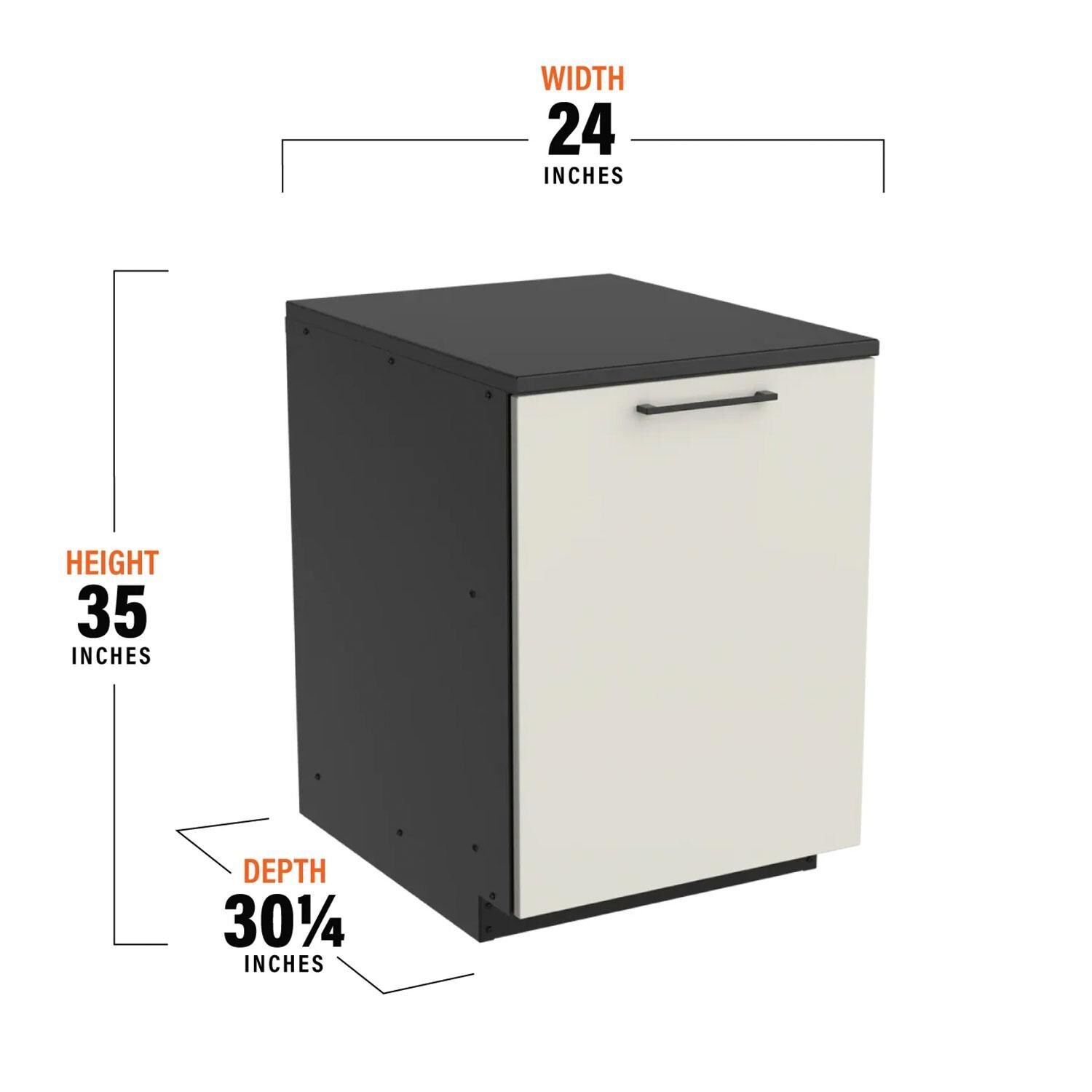 Blackstone 6400 24-Inch Kitchen Trash Bin Module - Dimensions - Diagram thumbnail