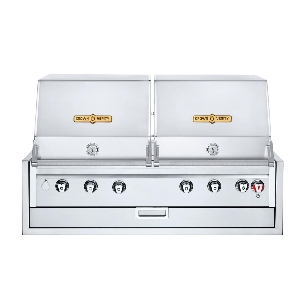 Crown Verity Infinite Series 48-Inch Built-In Dual Dome Natural Gas Grill - IBI48RDNG