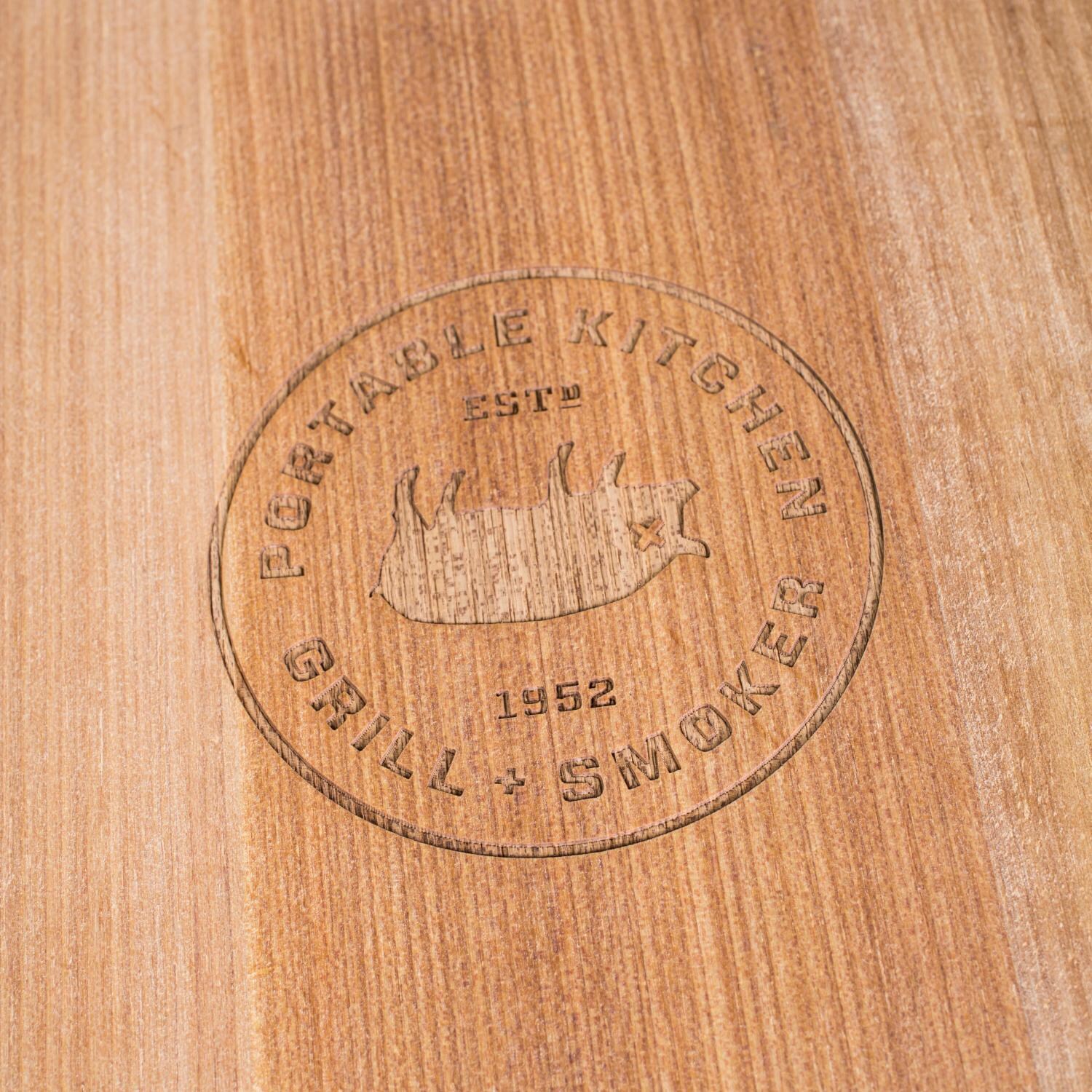 PK Grills Durable Teak Cutting Board - Detail thumbnail