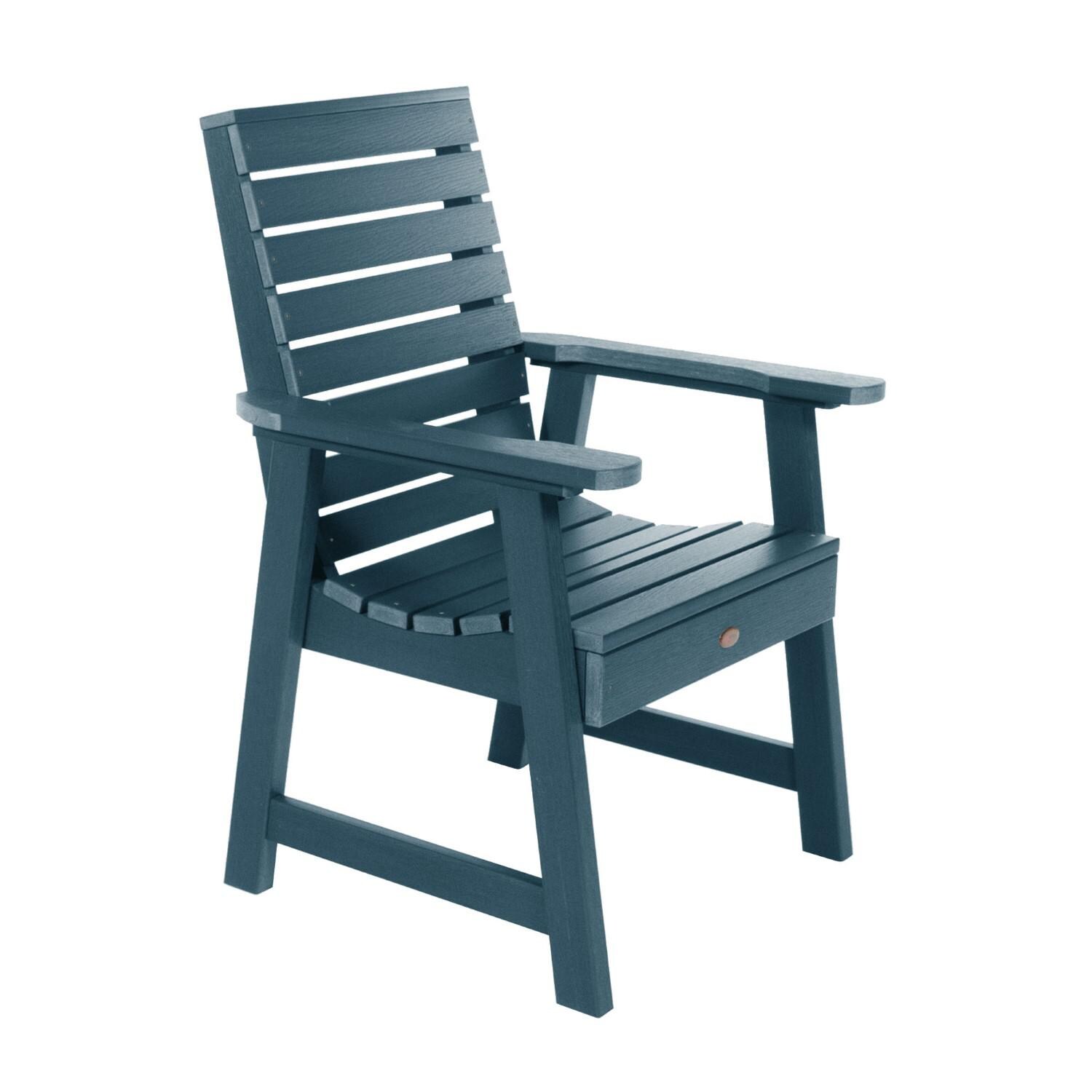Lakeview Elm Point Dining Armchair - Nantucket Blue - On White thumbnail