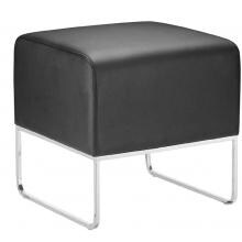 Zuo Modern Plush Ottoman Black 103003 image