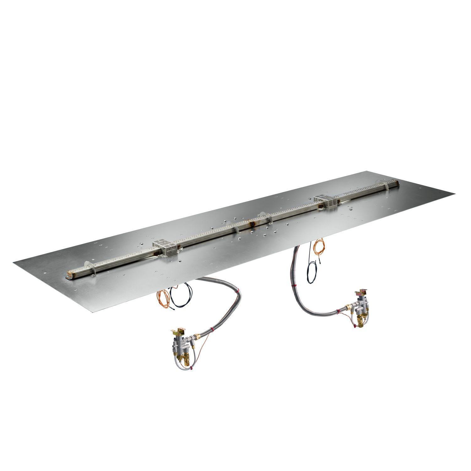 The Outdoor GreatRoom Company Crystal Fire Plus 84 X 24 Linear Natural Gas Fire Pit Burner Plate - BP2484-B-NG