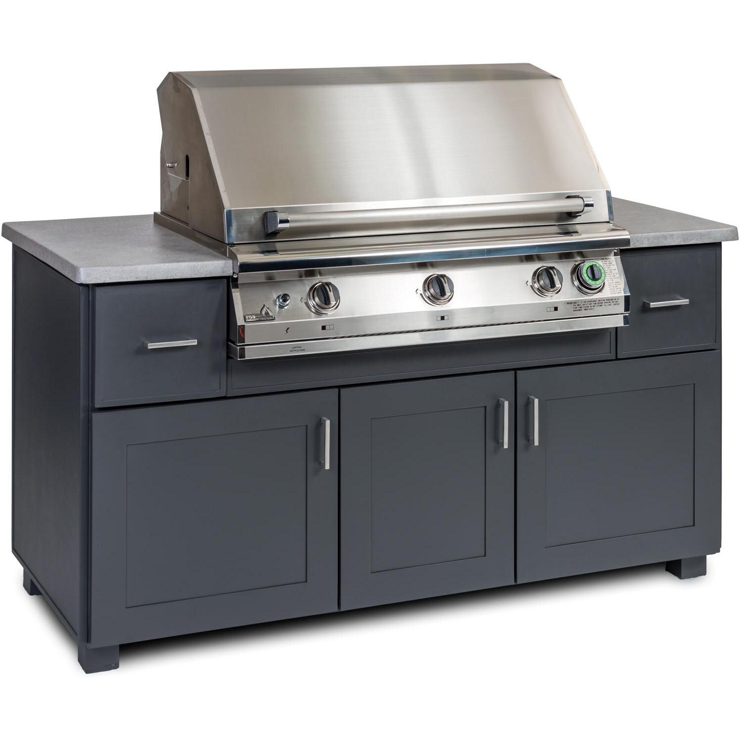67 MOD - PGS 67-Inch Modano BBQ Island With Commercial T-Series 39-Inch Natural Gas Grill With Timer thumbnail