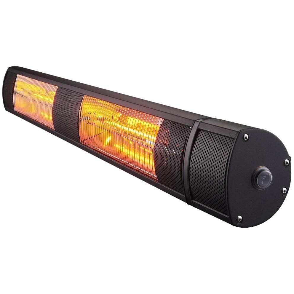 RADtec G15R Genesis Series 25-Inch 1500W Electric Infrared Patio Heater - Angled View - White Background thumbnail