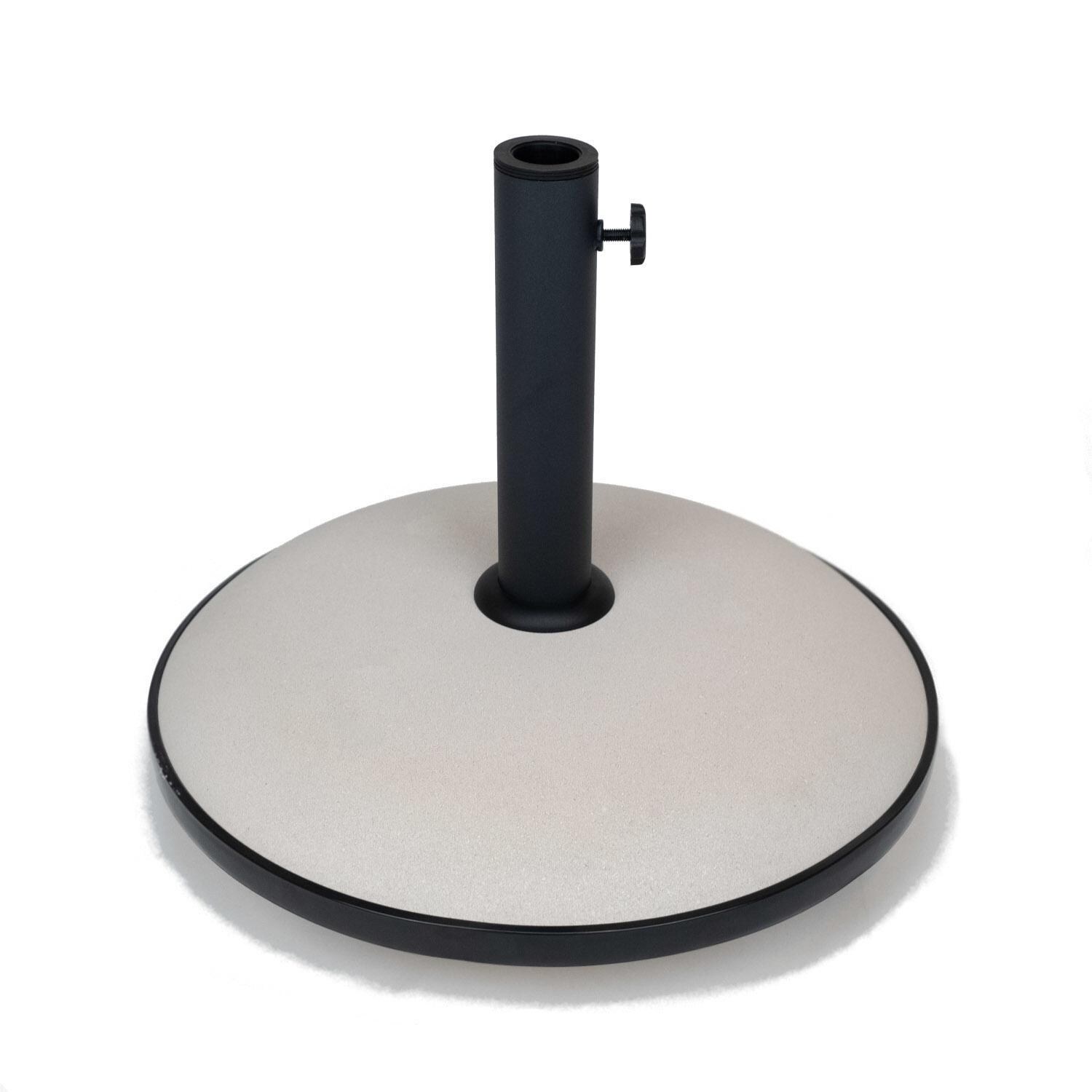 FiberBuilt Round Concrete Umbrella Base - White