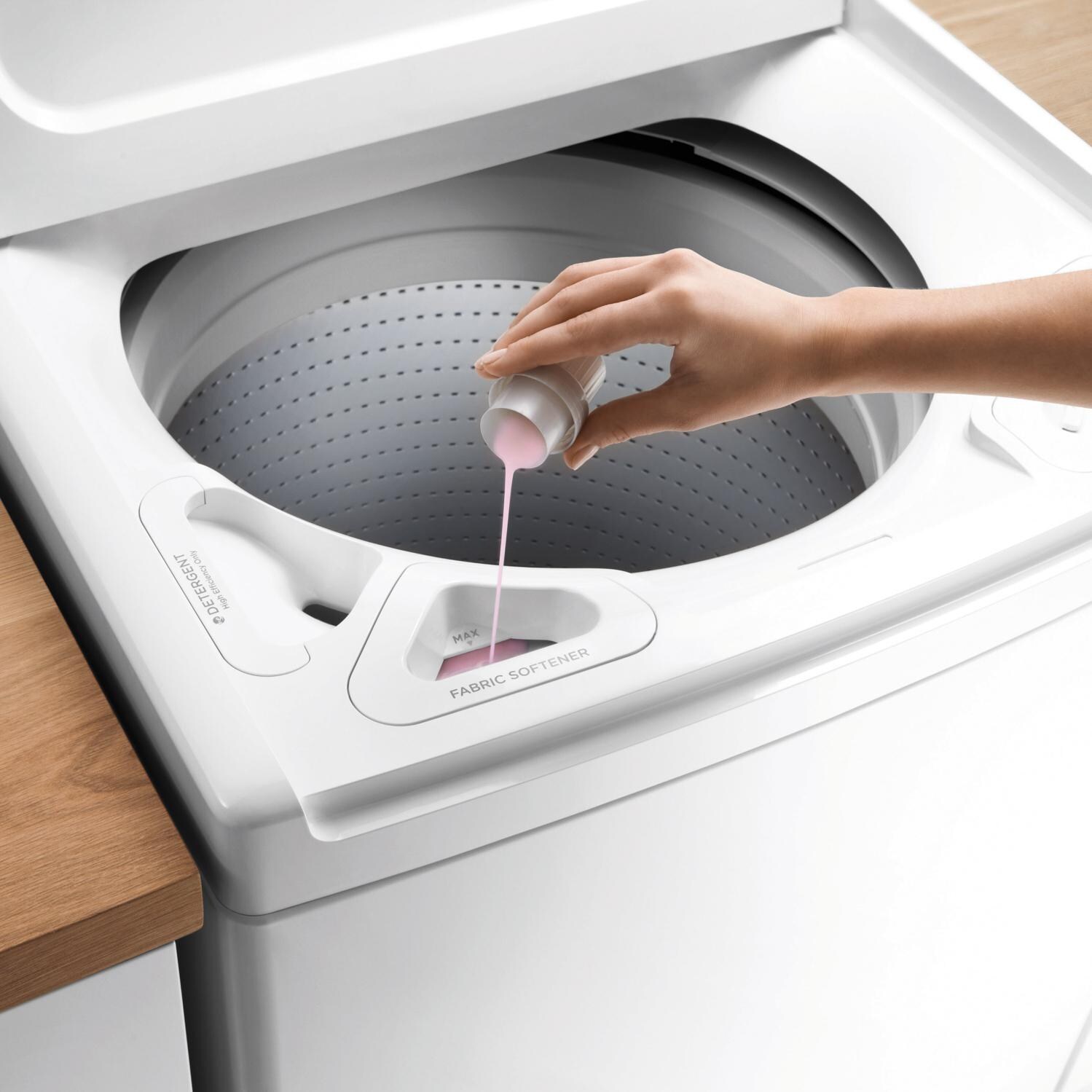 Fisher Paykel 4.0 Cu. Ft. AquaSmart 12 Cycle Top Load Washer W/ Glass Lid - White - WL4027P1 - Fabric Softener thumbnail