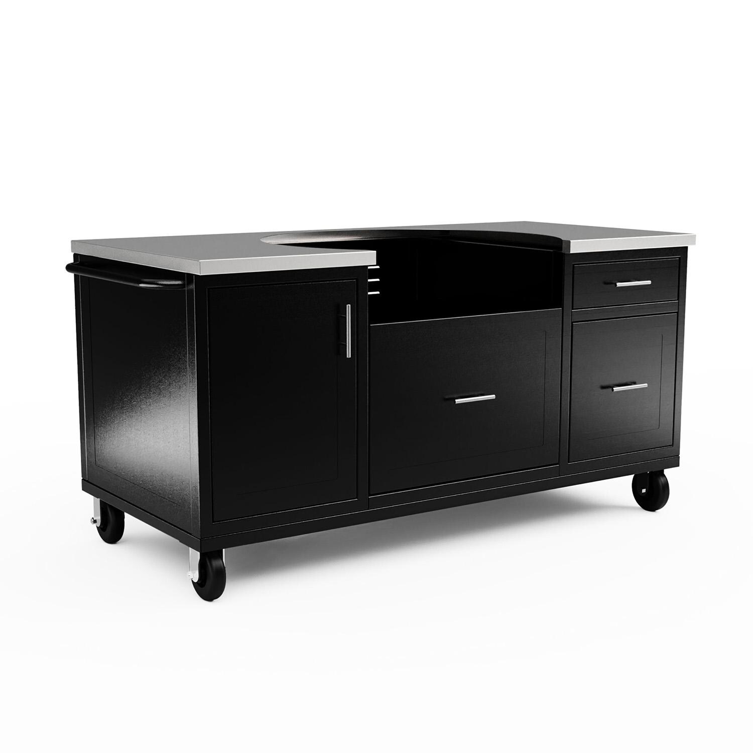 EVO 10-0055-NG Onyx Grill Cart W/Affinity 30G Flattop Natural Gas Griddle - Cart Only thumbnail