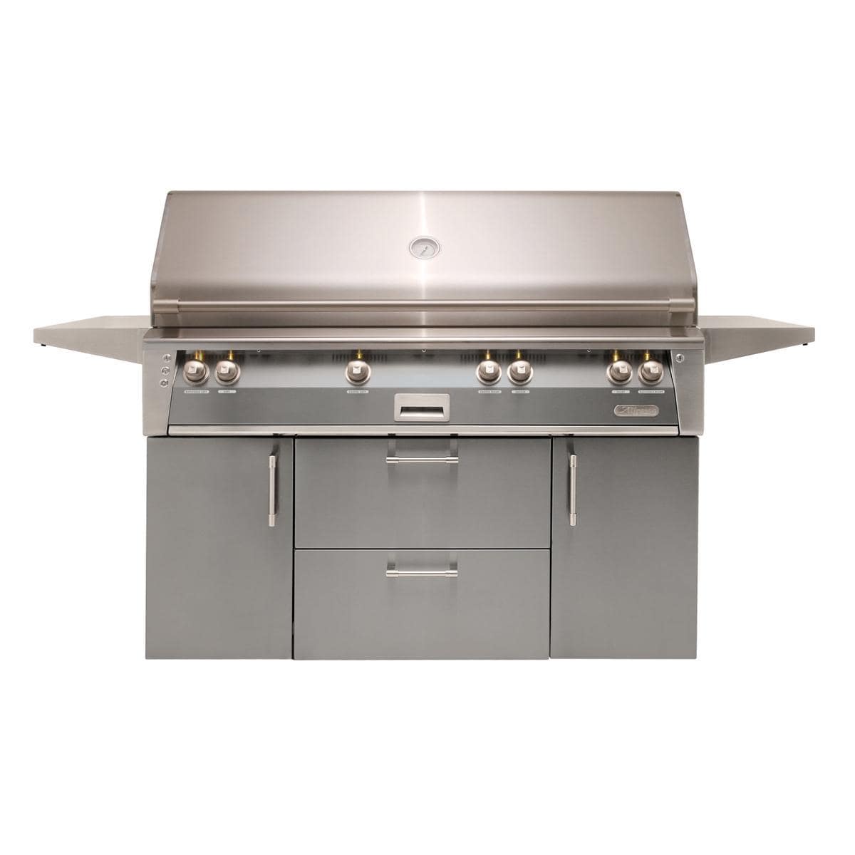 Alfresco ALXE 56-Inch Freestanding Natural Gas All Grill With Sear Zone And Rotisserie in Signal Gray - ALXE-56BFGC-NG-S7004
