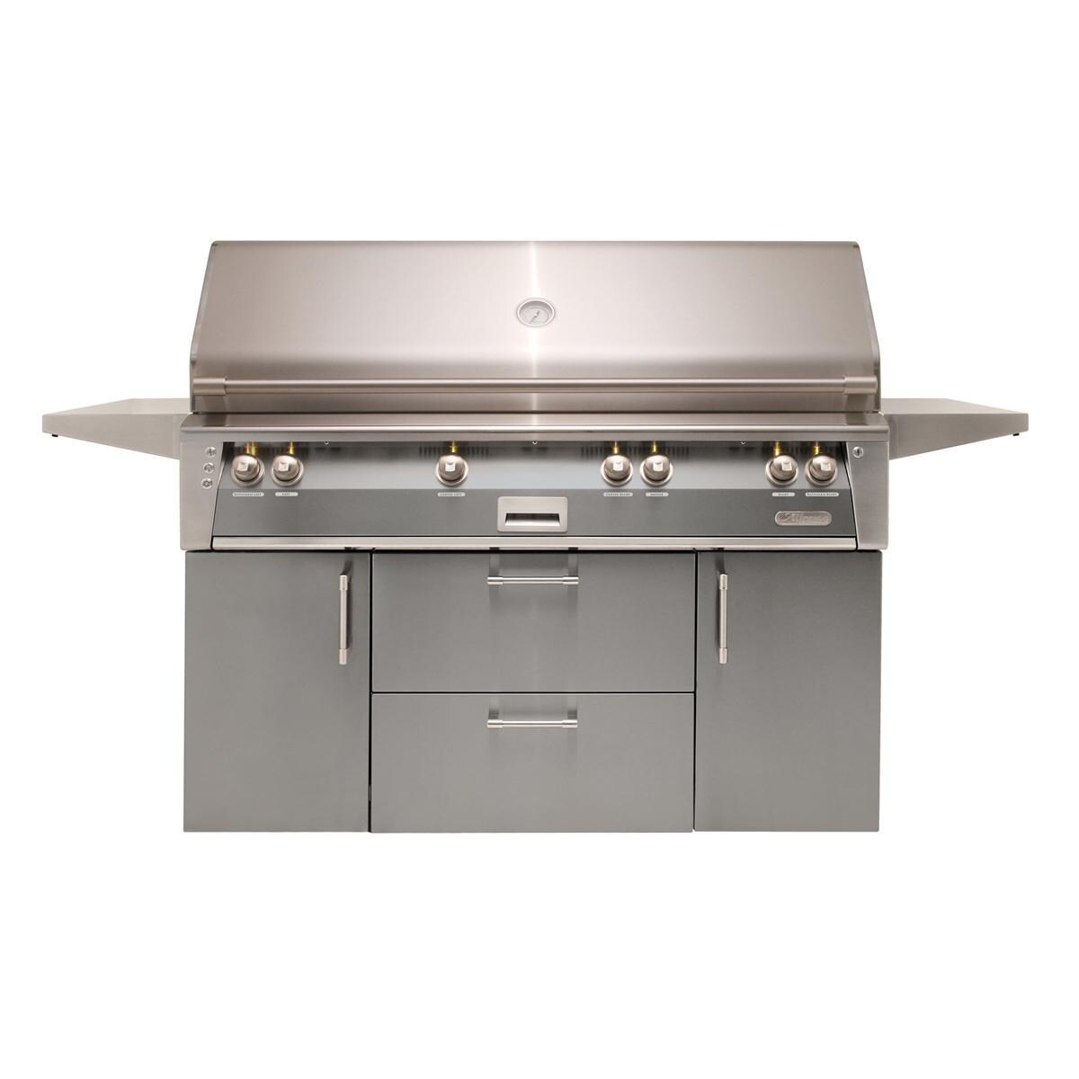 Alfresco Grills ALXE-56BFGC-NG-S7004 Alfresco ALXE 56-Inch Freestanding Natural Gas All Grill With Sear Zone And Rotisserie in Signal Gray thumbnail