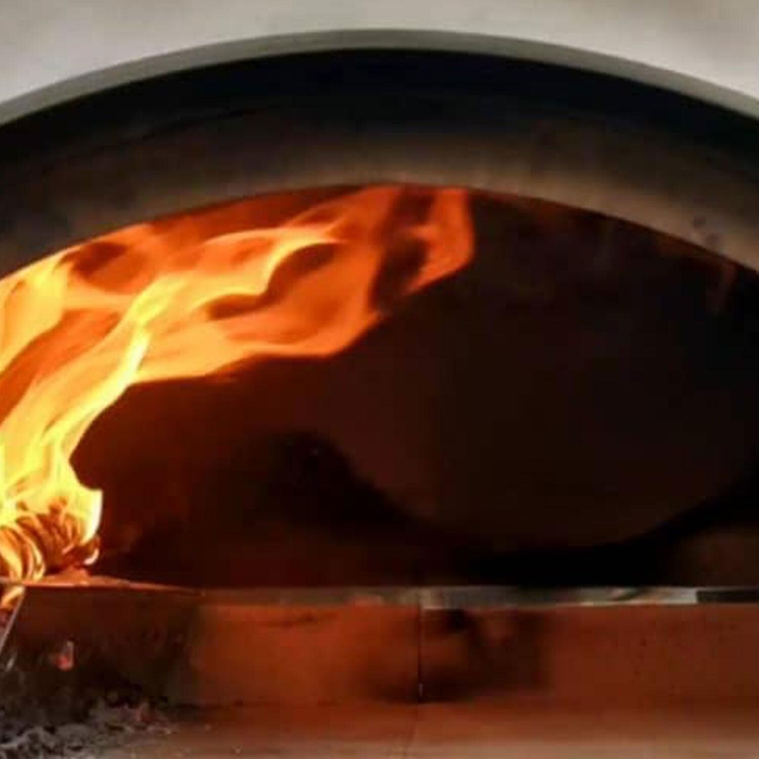 XO Appliance XOPIZZA1SS PIZZA1 Countertop Wood-Fired Pizza Oven in Black / Stainless Steel - Frame - Detail thumbnail