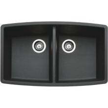Blanco Performa 33 X 20 Silgranit II Equal Double Bowl Undermount Sink - Anthracite - 440069 image