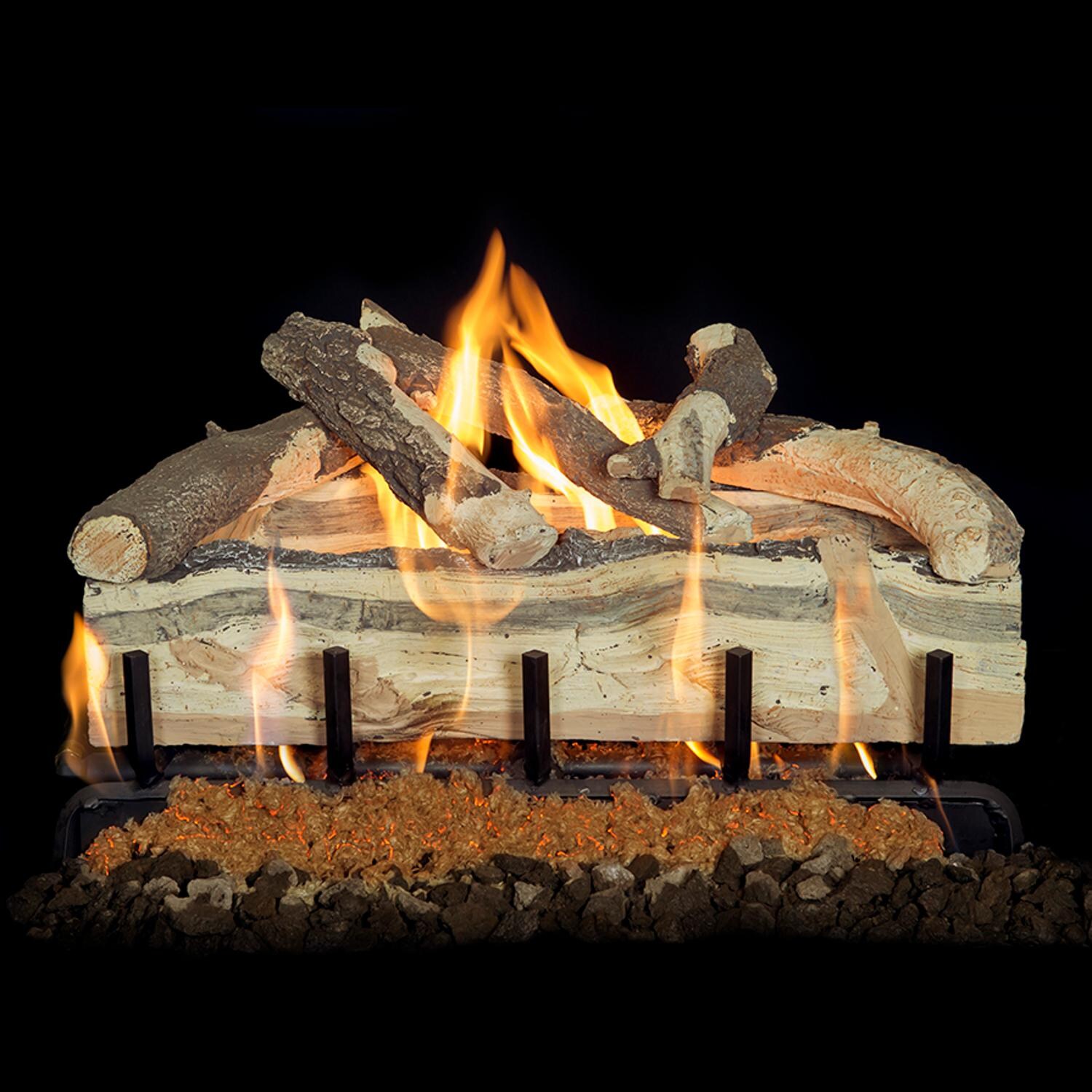 Grand Canyon 24-Inch Blue Pine Split Logs (Logs Only - Burner Not Included) - Split Side thumbnail