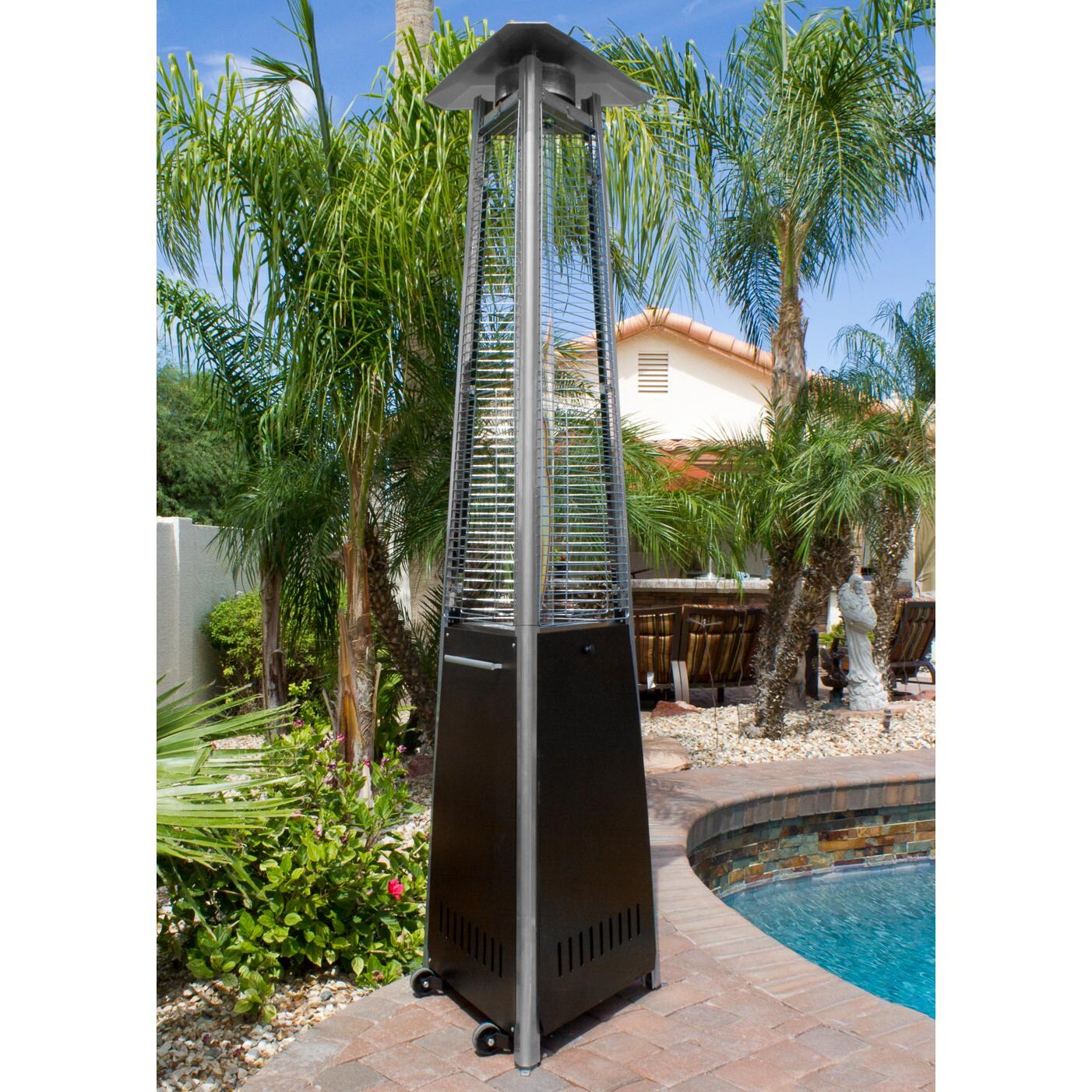 AZ Patio Heaters 38,000 BTU Commercial Propane Gas Patio Heater - Poolside thumbnail