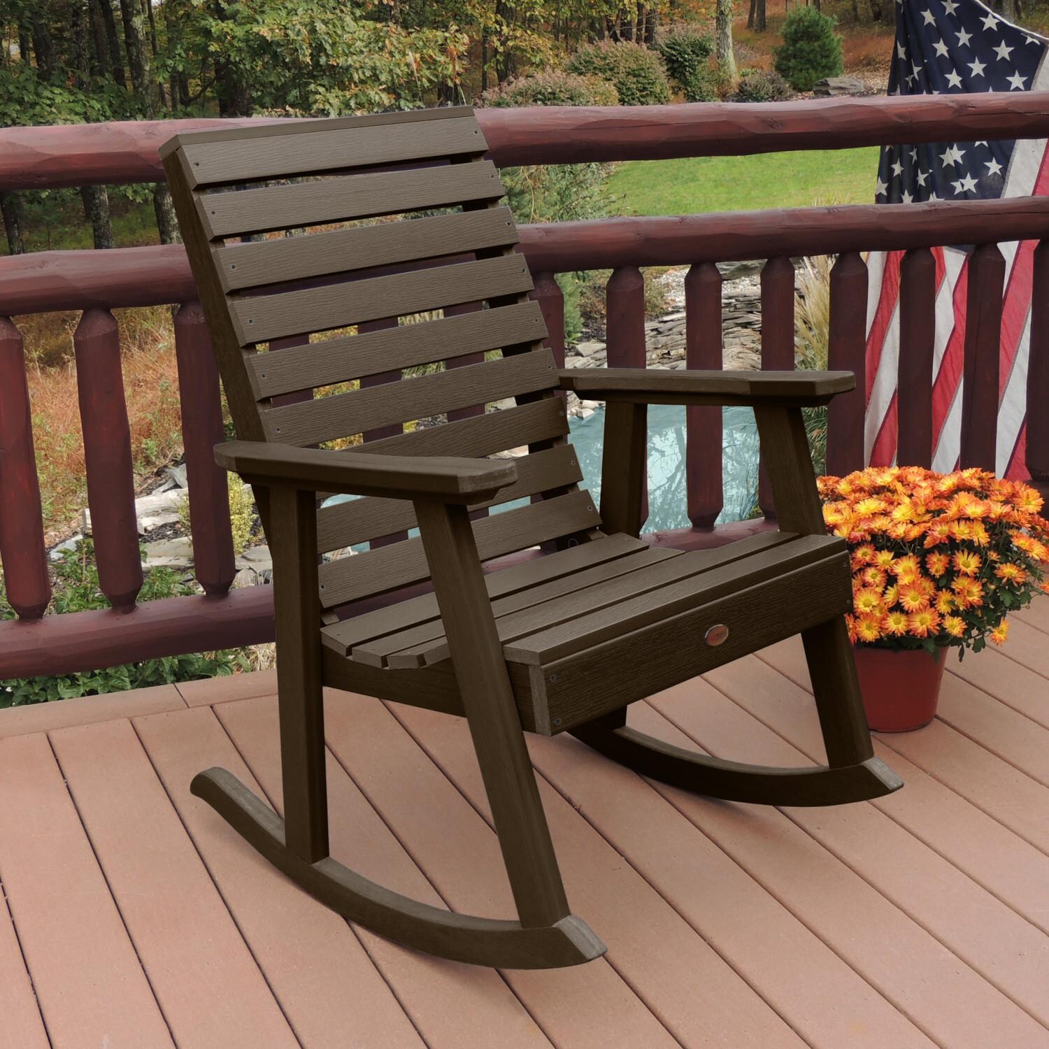 Highwood USA Weatherly Rocking Chair - Weathered Acorn image