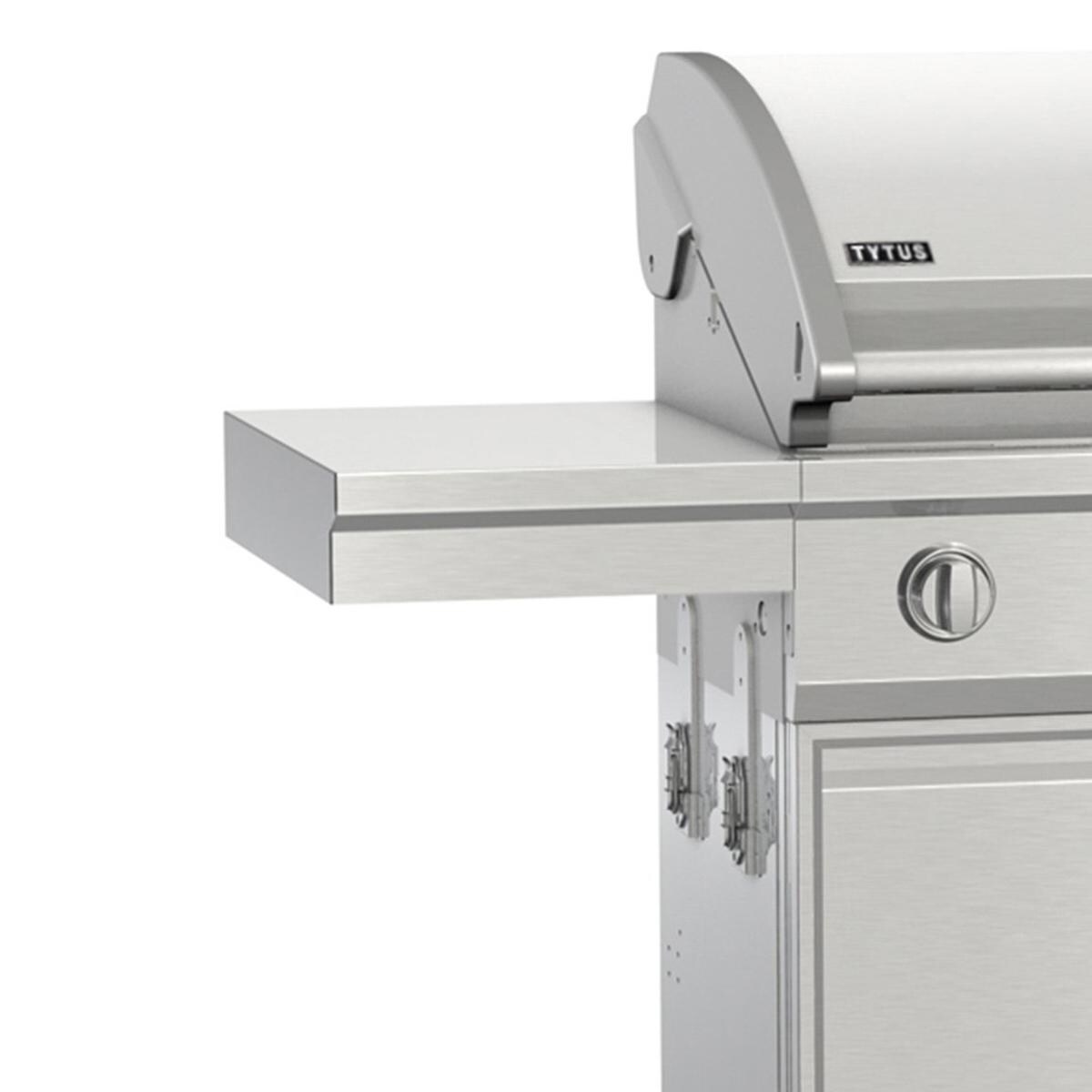 TYTUS T406SSLP Stainless Steel 4-Burner Natural Gas Gas Grill - (Ships as Propane with Conversion Fittings) - Left Side Shelf thumbnail