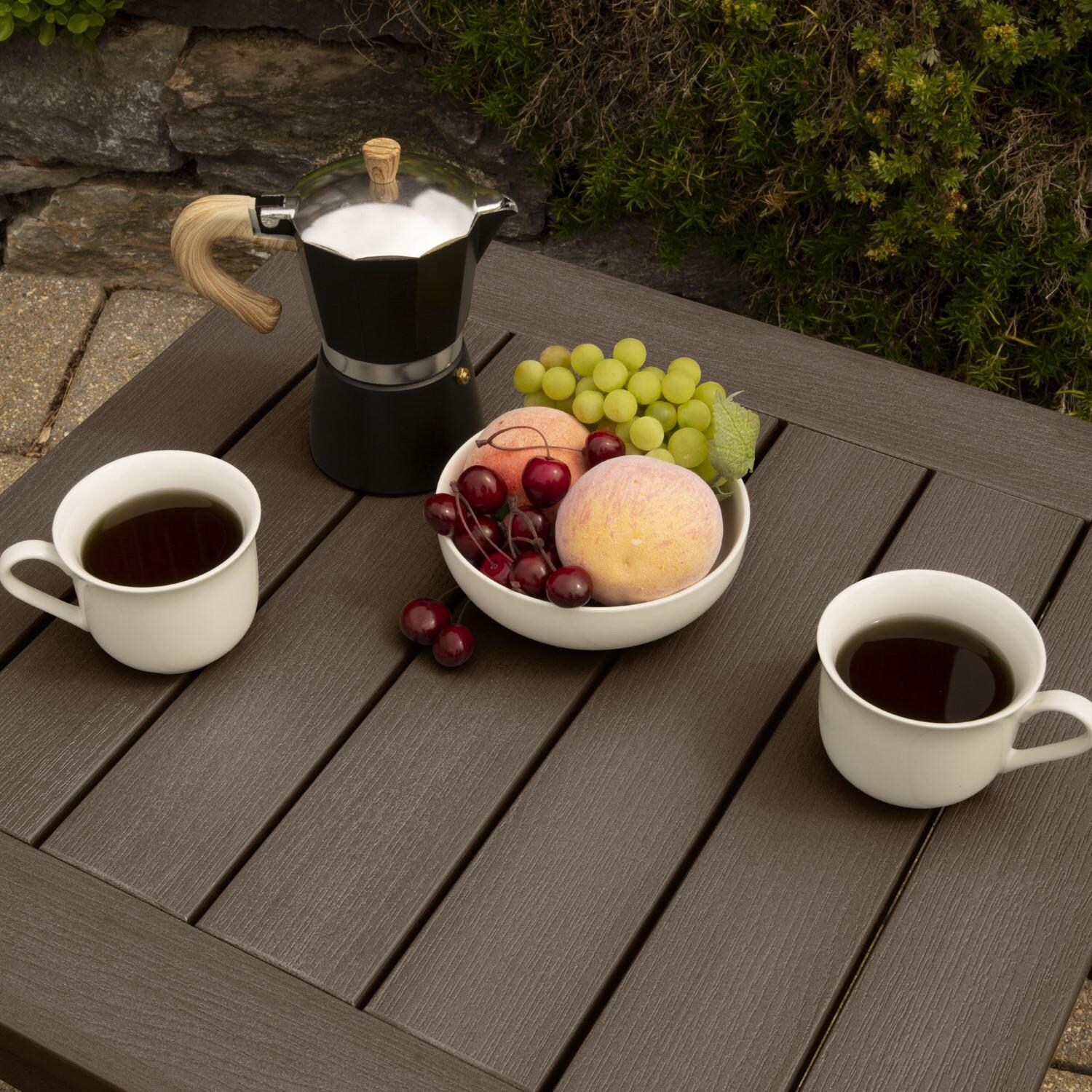 Lakeview Adirondack Side Table - Weathered Acorn - Overhead thumbnail