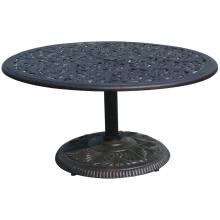 Darlee Series 80 42 Inch Cast Aluminum Pedestal Patio Chat Table image