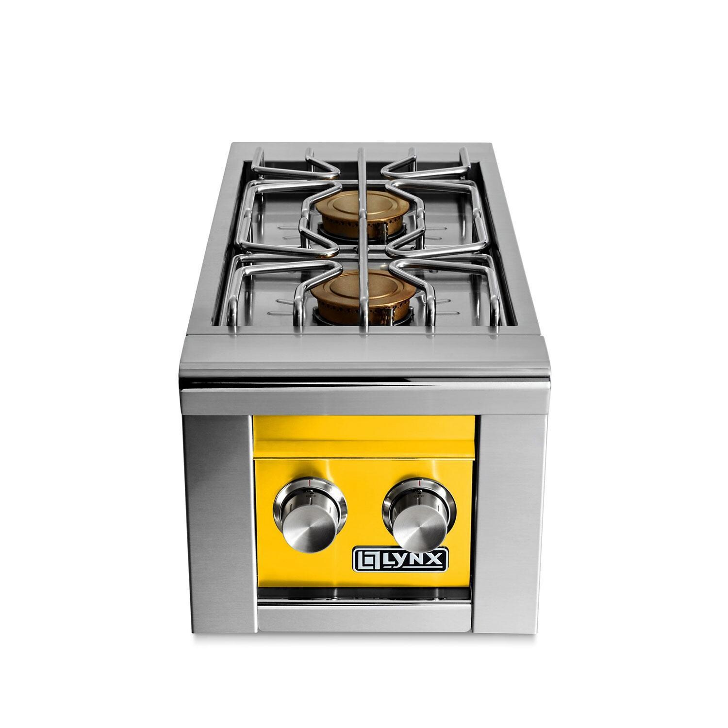 Lynx LSB2-2-CANG Professional Built-In Natural Gas Double Side Burner in California Poppy - Display - White Background thumbnail