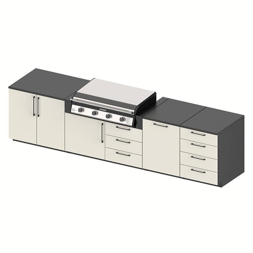 Blackstone KT23024 8 Inch Outdoor Kitchen Module Set w/ 36 Inch Built-In Griddle - Display - White Background thumbnail