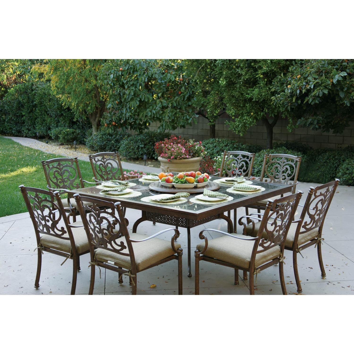 Darlee Santa Barbara 8-Person Patio Dining Set thumbnail