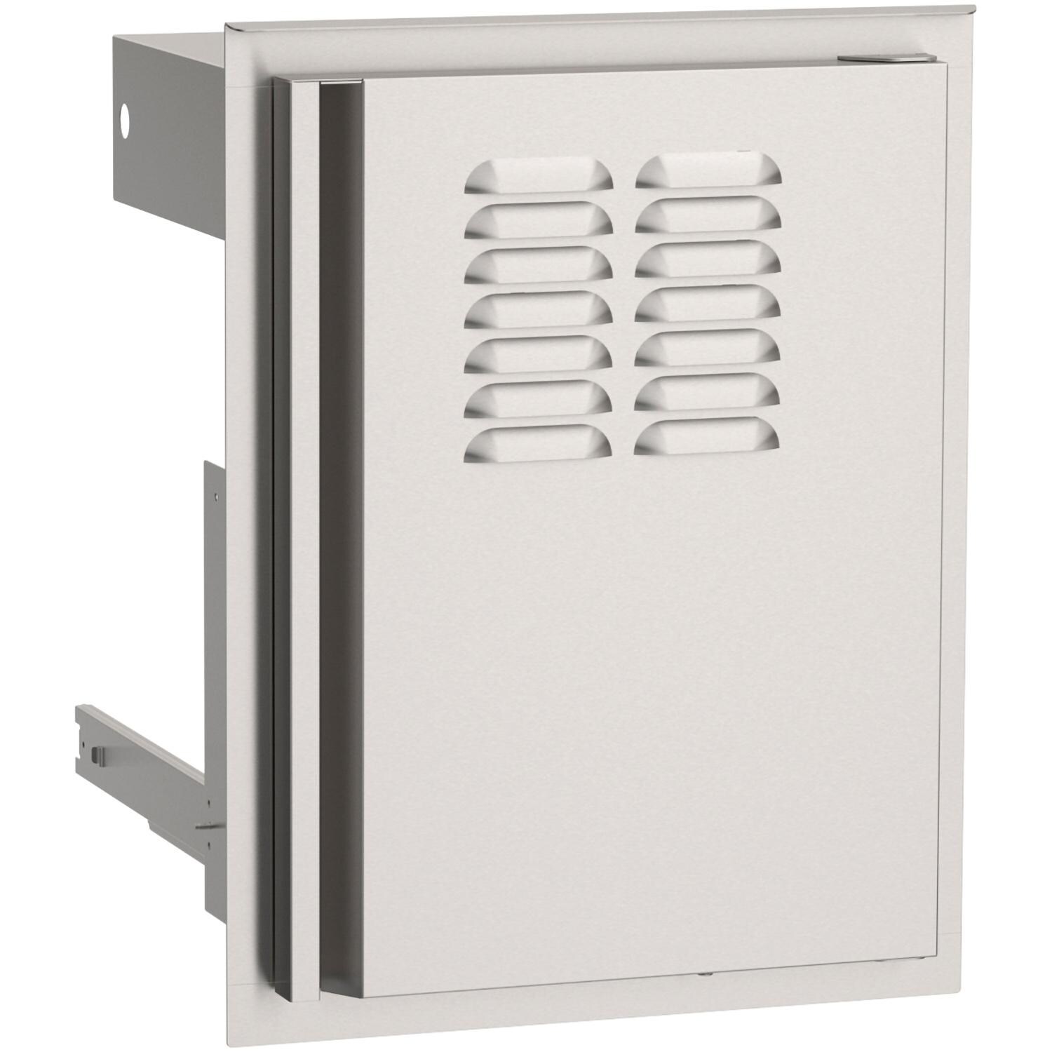 American Outdoor Grill AOG14TR 20-in x 14-in Vertical Door with Tank Tray w/ Louvers - Right Hinge - Door w/ Tank Tray - White Background thumbnail