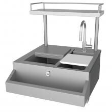 Hestan 30-Inch Refreshment Center with 30-Inch High Shelf - GRCHS30 image