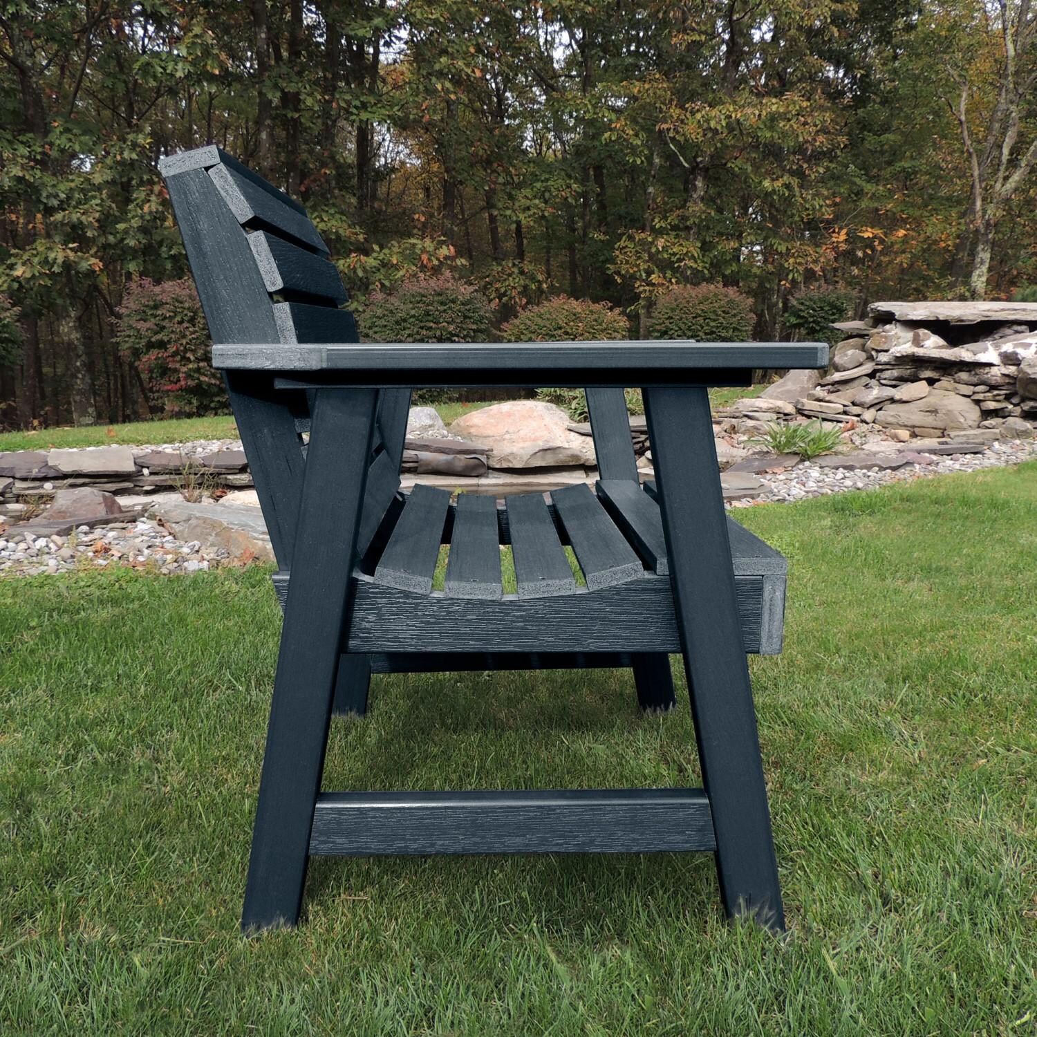 Lakeview Elm Pointe Garden Chair - Federal Blue - Side View thumbnail