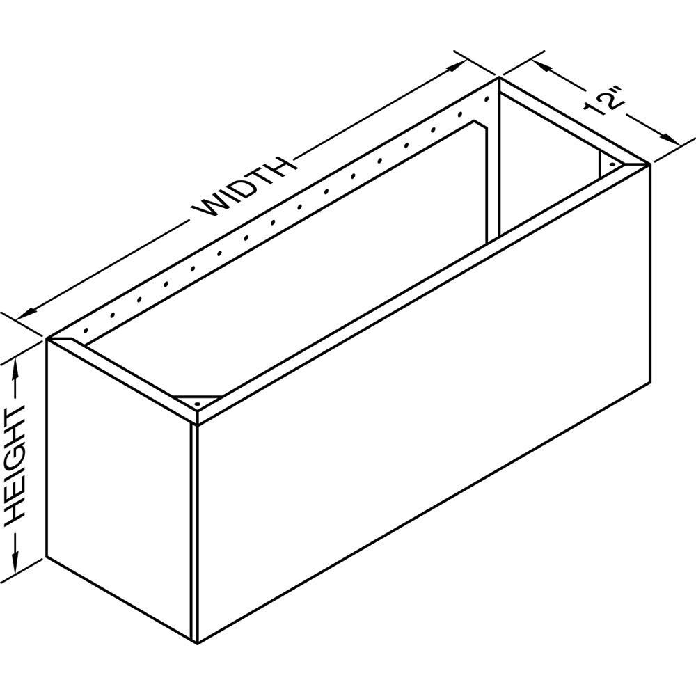 Vent-A-Hood NPXH18-236 SS 36-Inch 600 CFM Nouveau Pro Wall Mount Range Hood & Duct Cover for 8 ft Ceilings - Duct Dimensions thumbnail